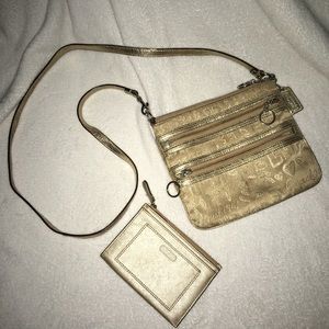 RARE HTF Coach Poppy & Wallet